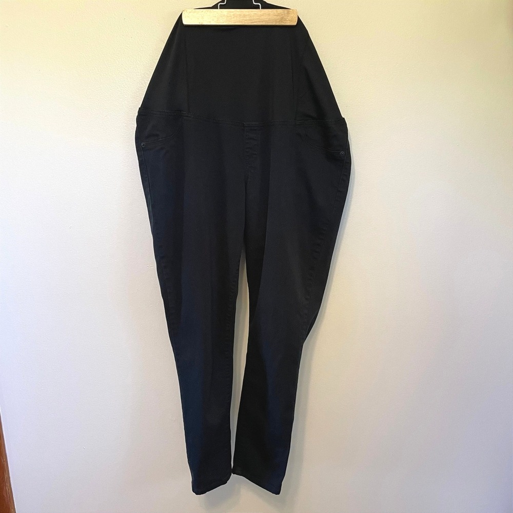 CHIC Black Over Belly Isabel MATERNITY Skinny 14 Jeans Casual Workwear Essential